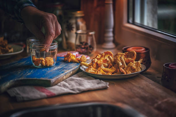 istock Preserving Organic Mushrooms in Jars 859382214