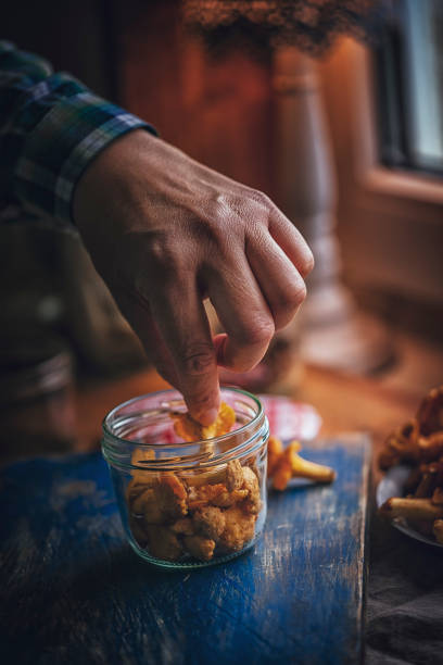 istock Preserving Organic Mushrooms in Jars 859382226