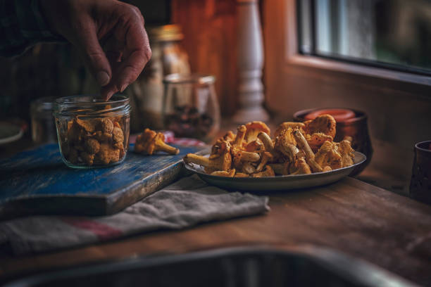 istock Preserving Organic Mushrooms in Jars 859382228