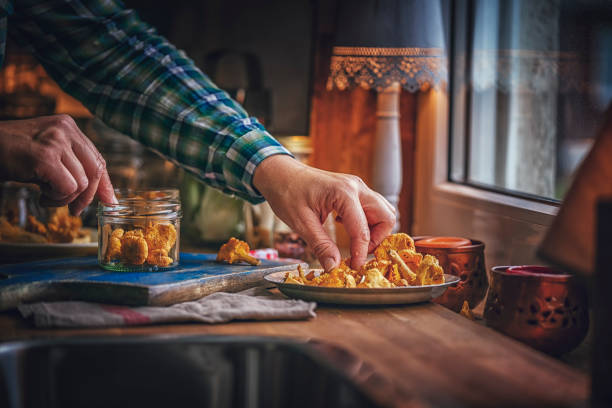 istock Preserving Organic Mushrooms in Jars 859382240