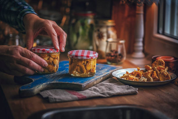 istock Preserving Organic Mushrooms in Jars 859382252