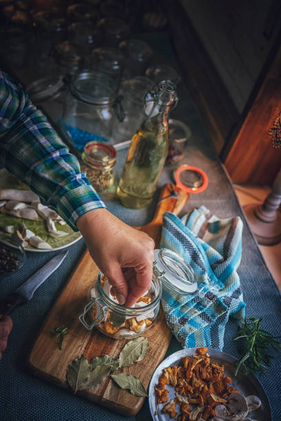 istock Preserving Organic Mushrooms in Jars 859382276