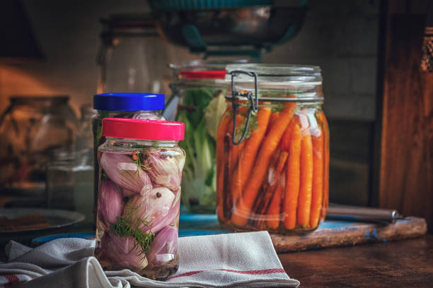 istock Preserving Organic Vegetables in Jars 859382808