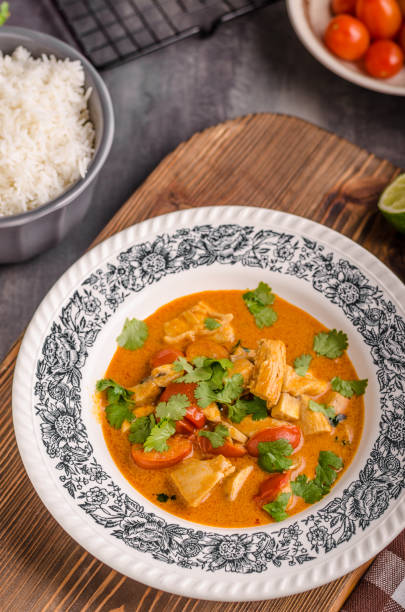 istock Delicious chicken curry with vegetable 859386248