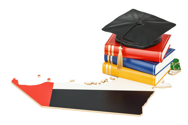 istock Education in UAE concept, 3D rendering isolated on white background 859396850