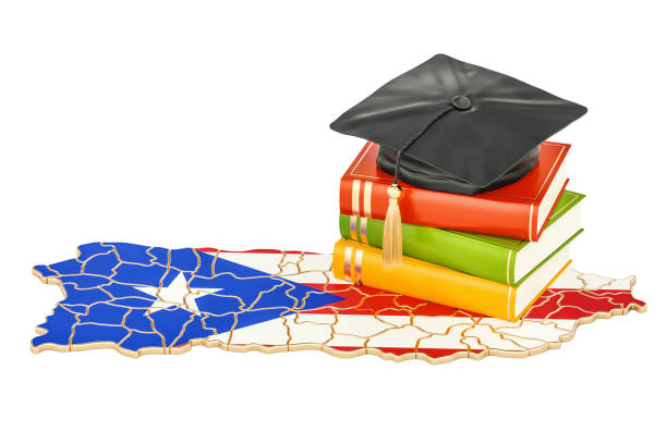 istock Education in Puerto Rico concept, 3D rendering isolated on white background 859396878