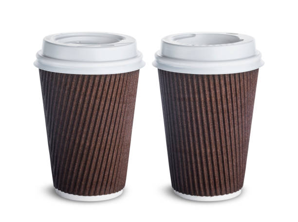 istock Paper coffee cup isolated on white background 859397212