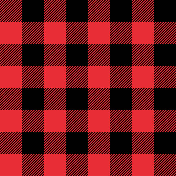 ilustraciones, imágenes clip art, dibujos animados e iconos de stock de rojo y negro tartan plaid transparente abstracta cuadros fondo - plaid tartan scottish culture celtic culture