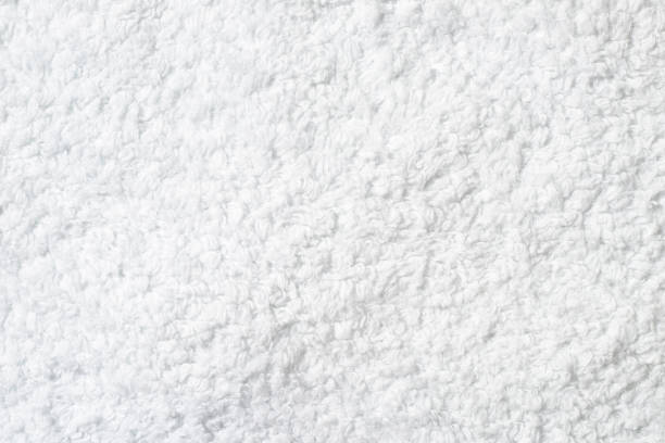 istock White towel close-up Pile fabric 859407072