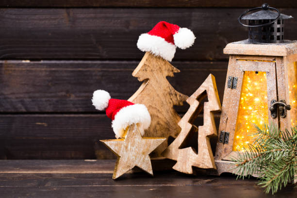 istock Christmas decor and lantern. Symbol xmas. 859407706