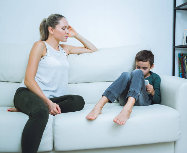 istock Game addiction Problems kids with smartphones and tablets 859410092