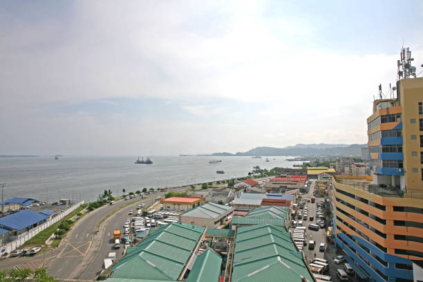 istock Sandakan Bay and Sandakan City 859416926
