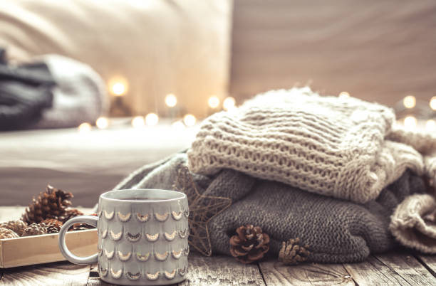 istock cozy still life with Cup of tea 859424964