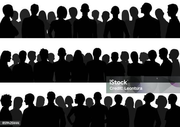 Crowd Stock Illustration - Download Image Now