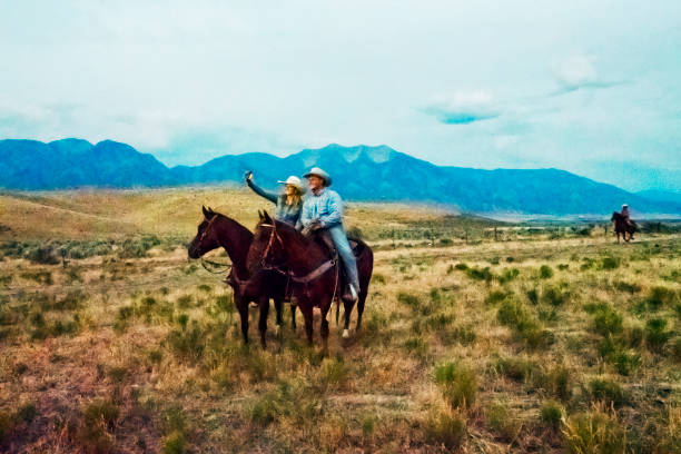 istock Cowboy Couple Selfie 859436060