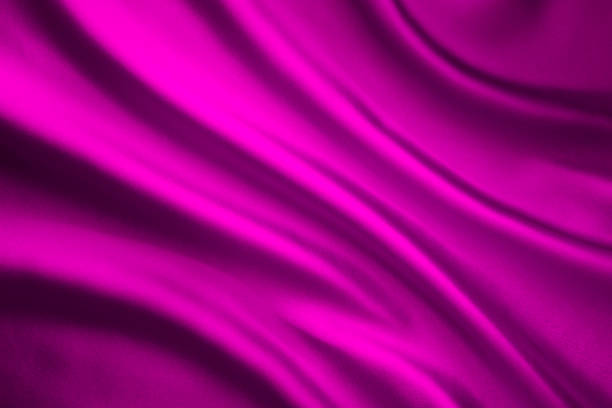 istock Silk Fabric Background, Satin Cloth Waves, Abstract Flowing Waving Pink Textile 859441188