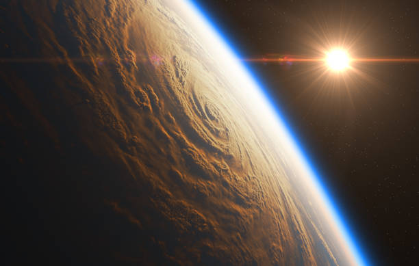 istock Sunrise On The Background Of Hurricane 859445396