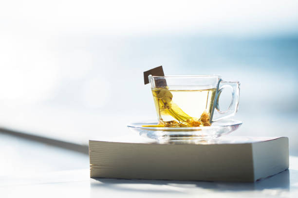istock Cup of herbal tea with linden flowers 859459244