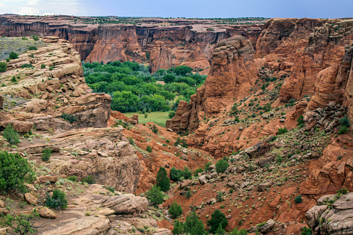 The magical canyons, pre-coulmbian ruins and settlements of Canyon de Chelly National Monument in the summer of 2008.