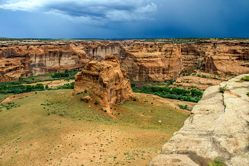 The magical canyons, pre-coulmbian ruins and settlements of Canyon de Chelly National Monument in the summer of 2008.