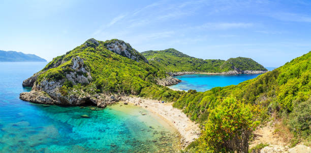 istock Porto Timoni beach in Corfu, Greece 859492926