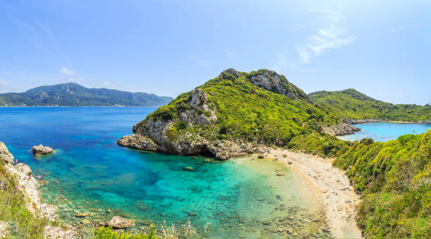 istock Porto Timoni beach in Corfu, Greece 859492952