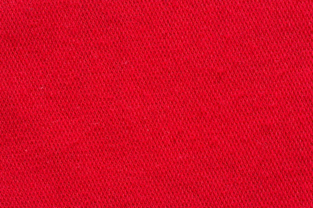 istock Red fabric canvas macro shot as texture or background 859493974