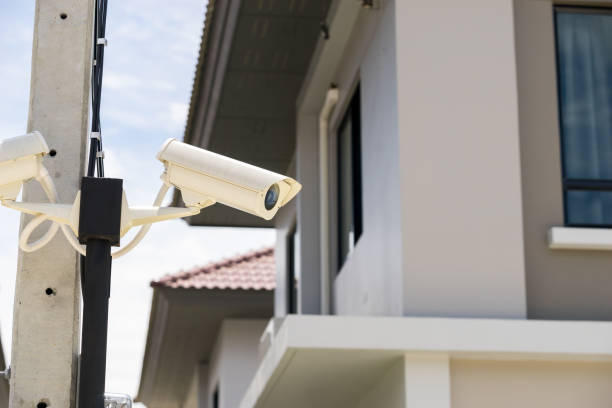 istock CCTV camera in home village 859510430