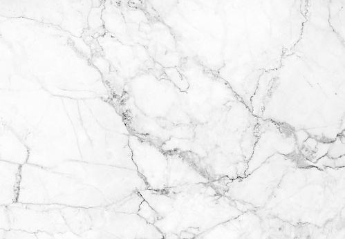 White marble texture with natural pattern for background.