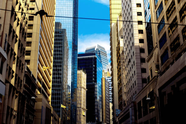 istock Modern office building detail, glass surface 859525632