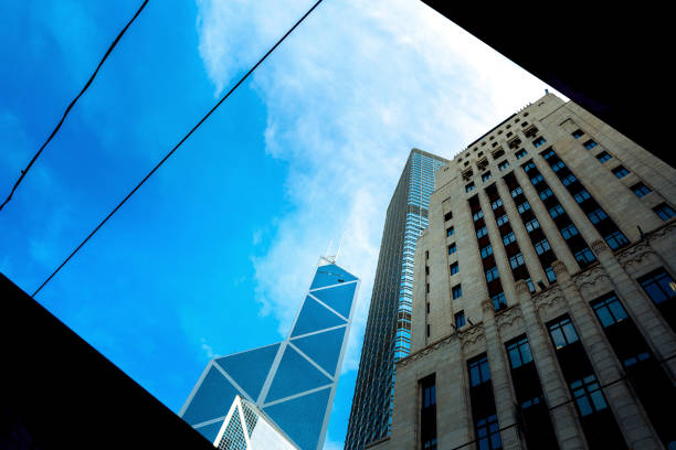 istock Modern office building detail, glass surface 859525670