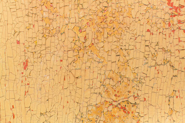 istock Peeling paint on old wooden rustic material on the wall. Wood texture backgrounds. 859525804