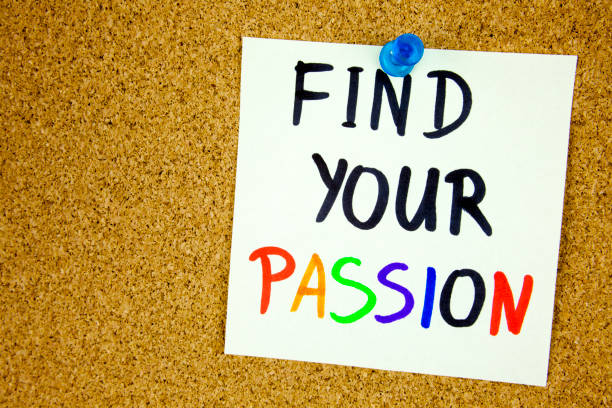istock find your passion written on sticky note over notice board. room for text 859526538