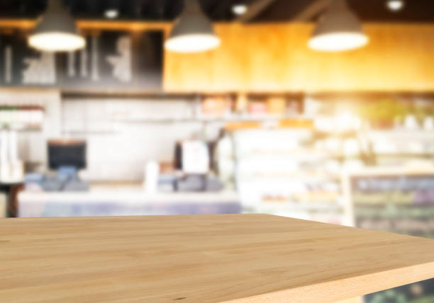 istock Empty top of wooden table 859529020