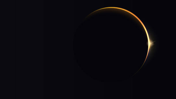 sonnenfinsternis, astronomisches phänomen. motive voller sonne sonnenfinsternis. natürliches phänomen. der planet für die sonne-vorlage für ihre abdeckung, poster, verpackung für parfums und karten - eclipse stock-grafiken, -clipart, -cartoons und -symbole