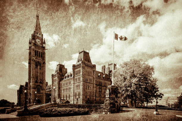 The famous Parliament Buildings in Ottawa, Canada