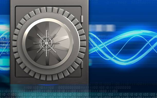 istock 3d metal safe metal safe 859544566