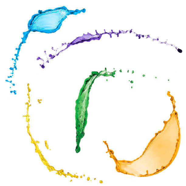istock isolated beautiful collection of multicolored splashes over white background 859546952