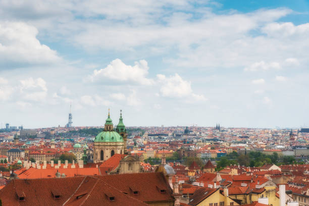 istock Aerial view Prague city, Czech republic 859551536