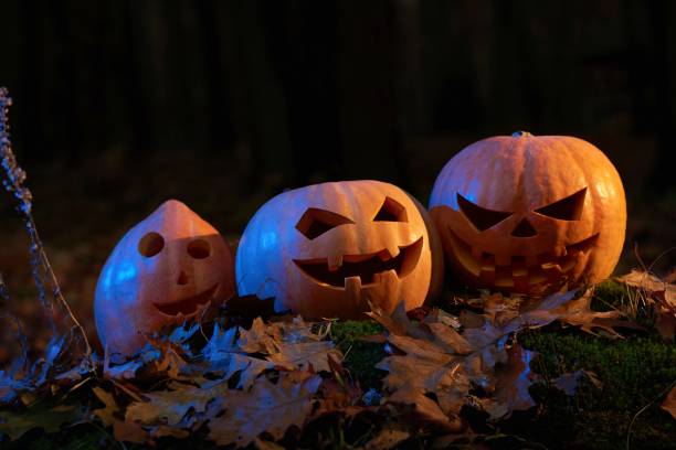istock Shot of Halloween pumpkin jack head 859555282