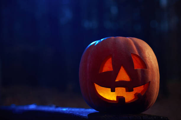 istock Shot of Halloween pumpkin jack head 859555328