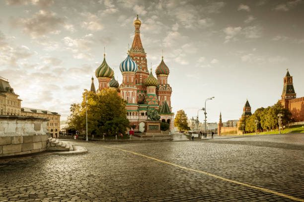 istock St. Basil's Cathedral on Red Square in Moscow in autumn 859559188