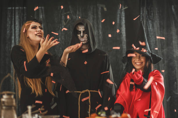 istock Halloween creatures enjoying the party 859563628