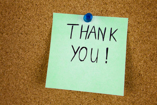 istock Writing Thank you on the sticky post note 859567952