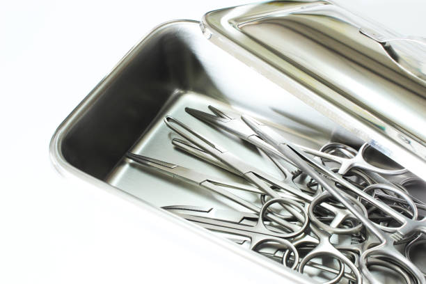 istock Surgical Instruments in Instrument Tray 859572880