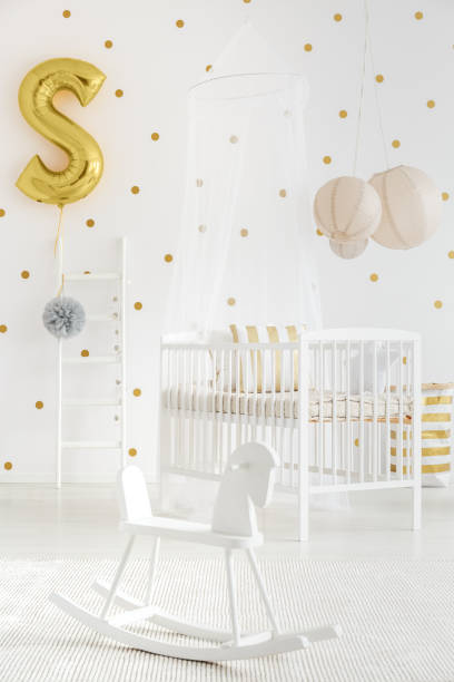 istock Rocking horse in child's bedroom 859575552