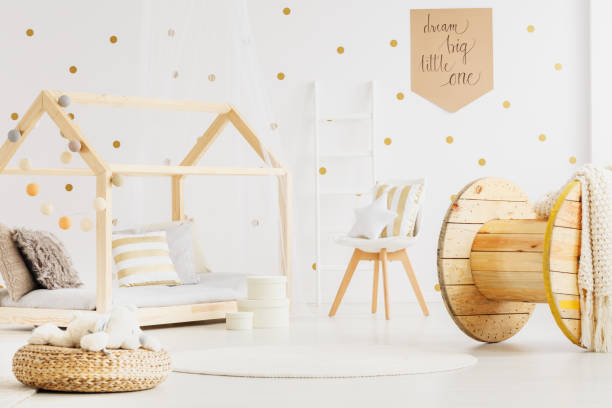 istock Kid's bedroom with DIY bed 859575620