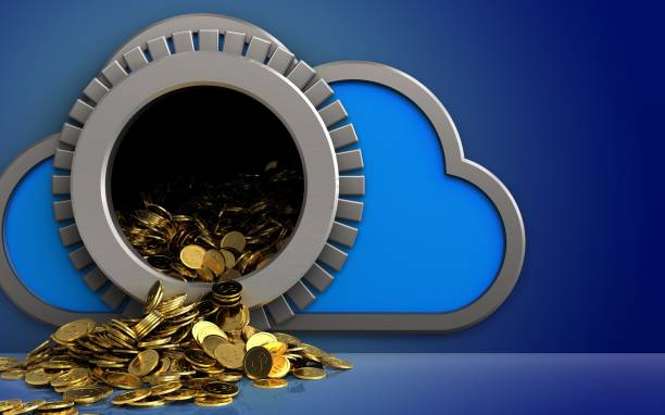 istock 3d golden coins over blue 859575780