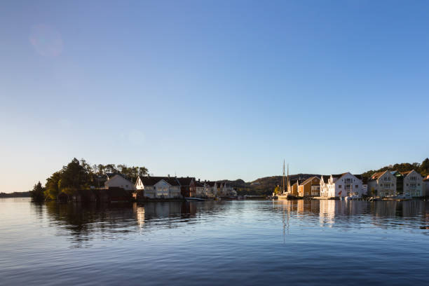 istock Farsund, view from the ocean, small city in Norway 859575850