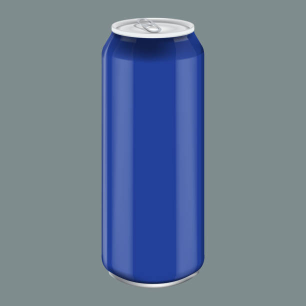 istock Blue Metal Aluminum Beverage Drink. Mockup for Product Packaging. Energetic Drink Can 500ml, 0,5L 859580594